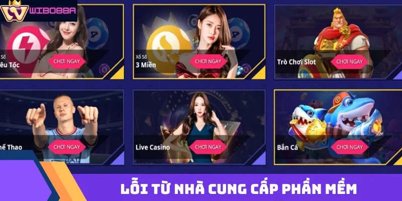 miễn trừ trách nhiệm lỗi từ nhà cung cấp